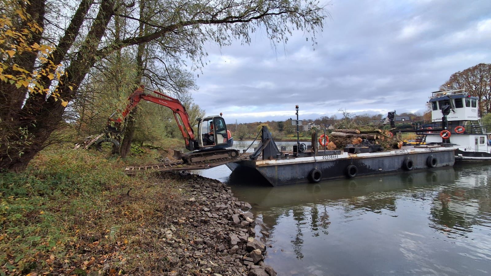 bomen kappen vanaf water